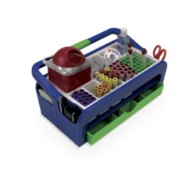 CAJA RECOLECTORA PARA MUESTRAS DE SANGRE